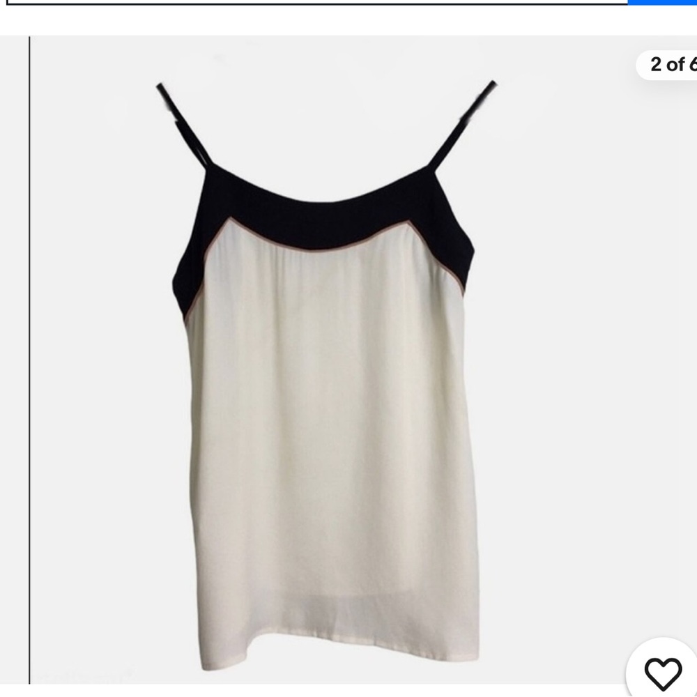 Like New LOFT Elegant Black and White Women's Top